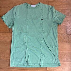 Lacoste green prima cotton t shirt.
